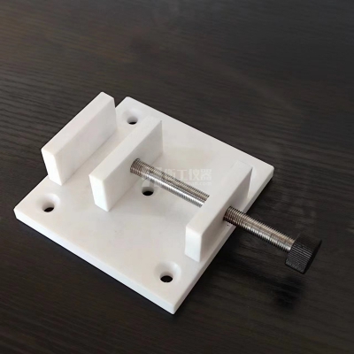 聚四氟乙烯板型方型元器件夾持器 光學(xué)實驗干板架 平口夾具鉗式固定架玻片架